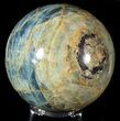 Polished Blue Calcite Sphere - Argentina #63163-3